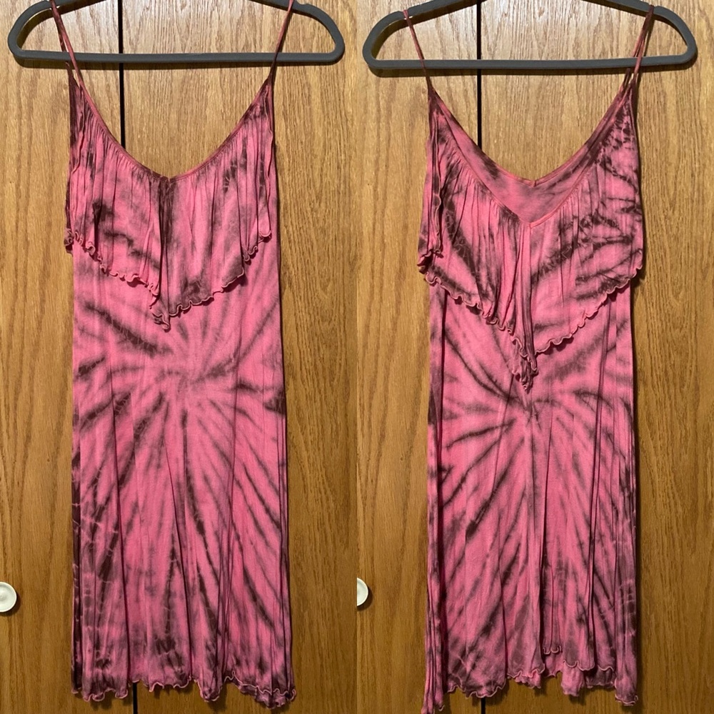💗 Pink Tiedye Short Dress 💗